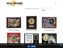 Tablet Screenshot of goldrecordoutlet.com